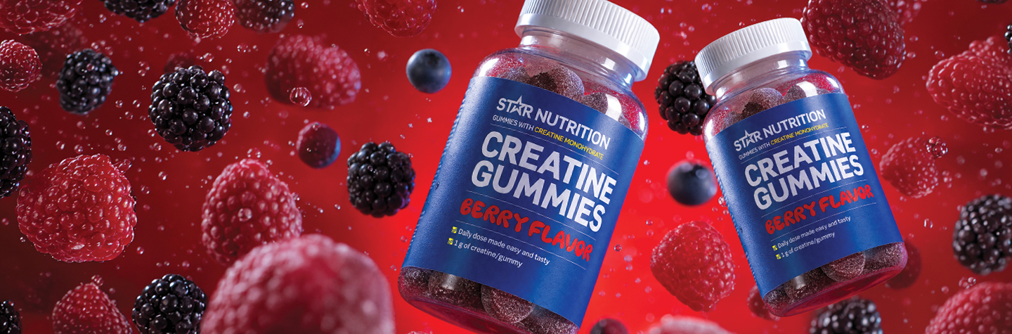 Star Nutrition Creatine gummies Uppt&auml;ck v&aring;r nya smak - Berry!